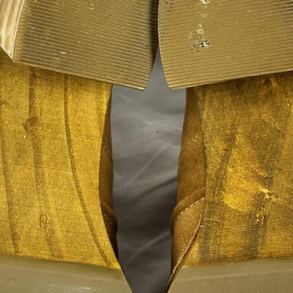 Matisse Platform Suede Boots Wood Soles Size 8 M "Joue" Exc - Picture 14 of 15